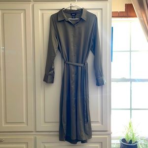 DKNY button down shirt dress